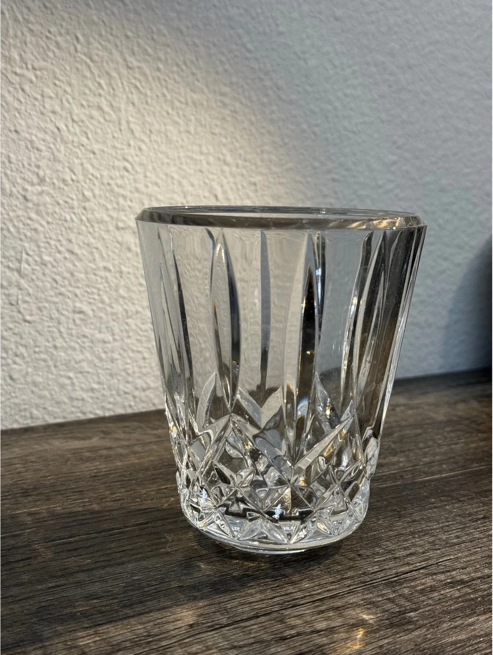 Vintage Cut Crystal Double Old Fashioned Whiskey Tumbler RIX2 Style 4”